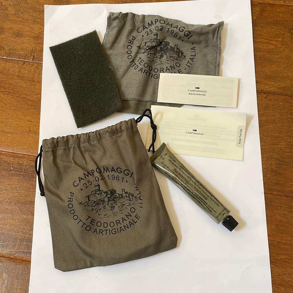 Campomaggi Italy NEW Leather Goods Cleaning Kit & Pouch Protect your Bag